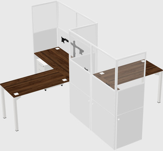L-shape cubicles