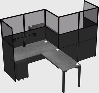 L-shape cubicles