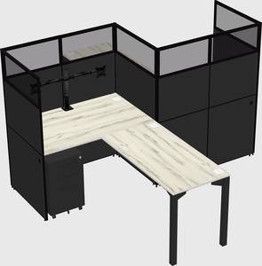 L-shape cubicles