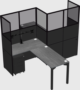 L-shape cubicles