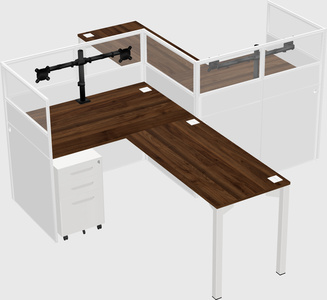 L-shape cubicles