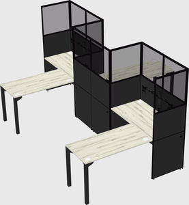 L-shape cubicles