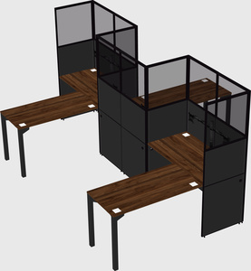 L-shape cubicles