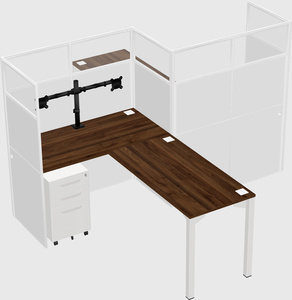 L-shape cubicles