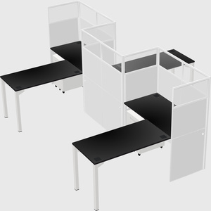 L-shape cubicles