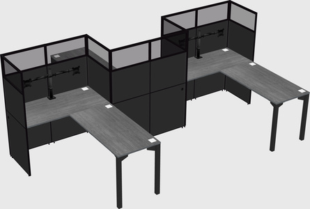 L-shape cubicles