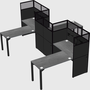 L-shape cubicles