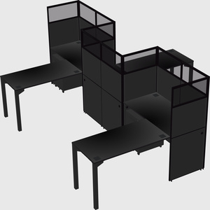 L-shape cubicles