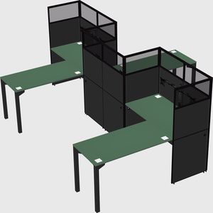L-shape cubicles