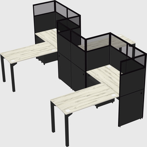 L-shape cubicles