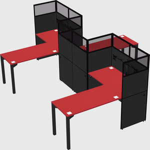 L-shape cubicles