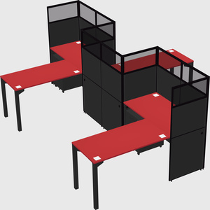 L-shape cubicles