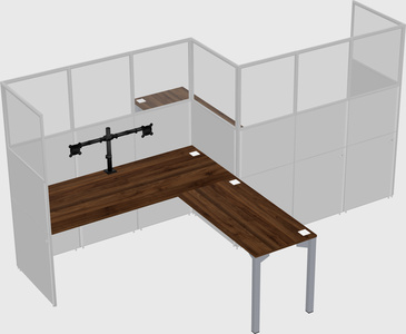 L-shape cubicles