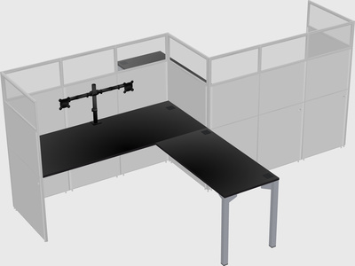 L-shape cubicles