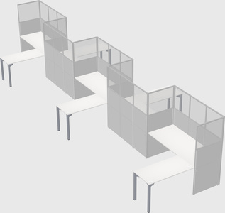 Rectangular cubicles