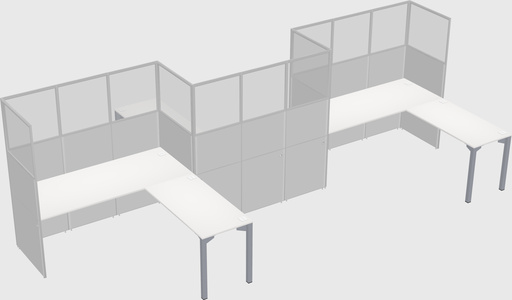 L-shape cubicles