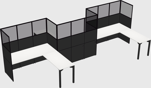 L-shape cubicles