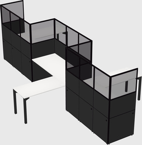 L-shape cubicles