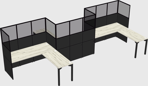 L-shape cubicles
