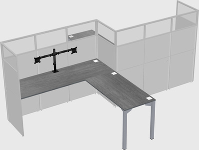L-shape cubicles