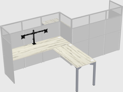 L-shape cubicles