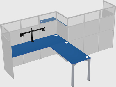 L-shape cubicles