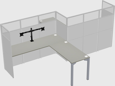 L-shape cubicles