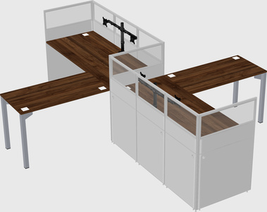 L-shape cubicles