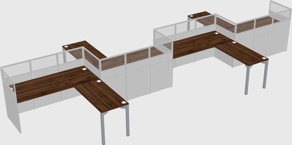 Rectangular cubicles