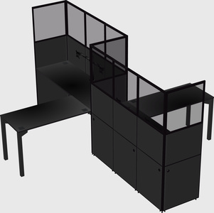 L-shape cubicles