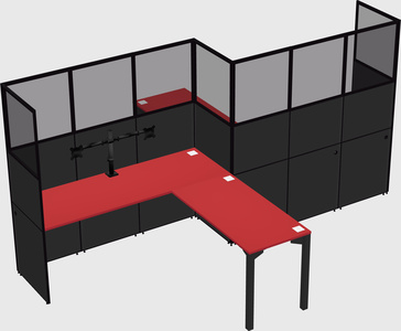 L-shape cubicles