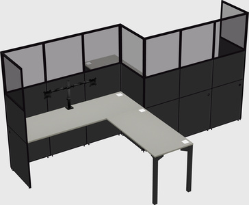 L-shape cubicles