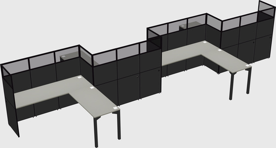 L-shape cubicles