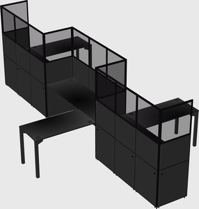 L-shape cubicles