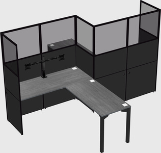 L-shape cubicles