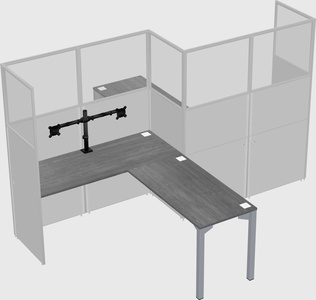 L-shape cubicles