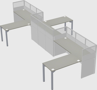Rectangular cubicles