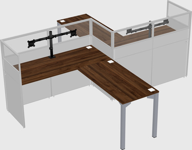 L-shape cubicles