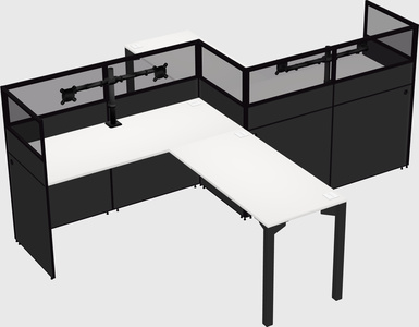 L-shape cubicles