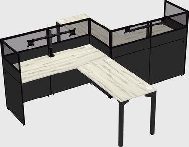 L-shape cubicles