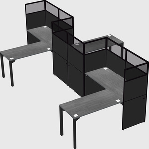 L-shape cubicles