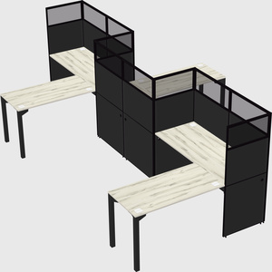 L-shape cubicles