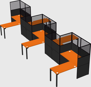 Rectangular cubicles