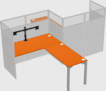 L-shape cubicles