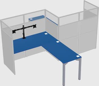L-shape cubicles