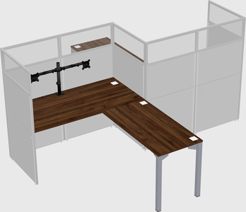 L-shape cubicles