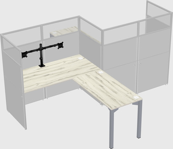 L-shape cubicles