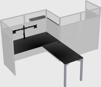 L-shape cubicles