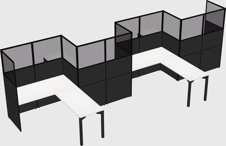 L-shape cubicles
