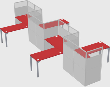 Rectangular cubicles